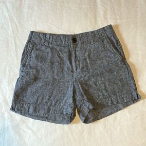 H&M Blue Linen Blend Shorts
